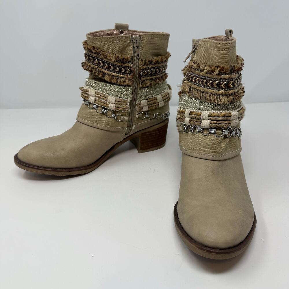 Bull Boxer Ankle Boots Women's 7.5 M Tan Danna Style number 4457263 - Picture 2 of 13